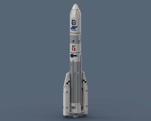 Ariane 6 FM1 - LEGO other Spaceflight MOC built from 1328 Bricks, in scale 1:110
