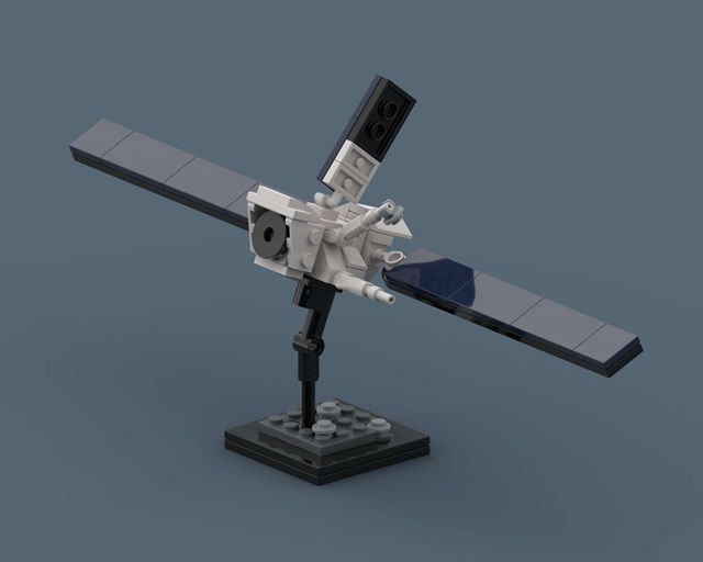 BepiColombo - LEGO spacecraft Spaceflight MOC built from 90 Bricks, in scale 1:110