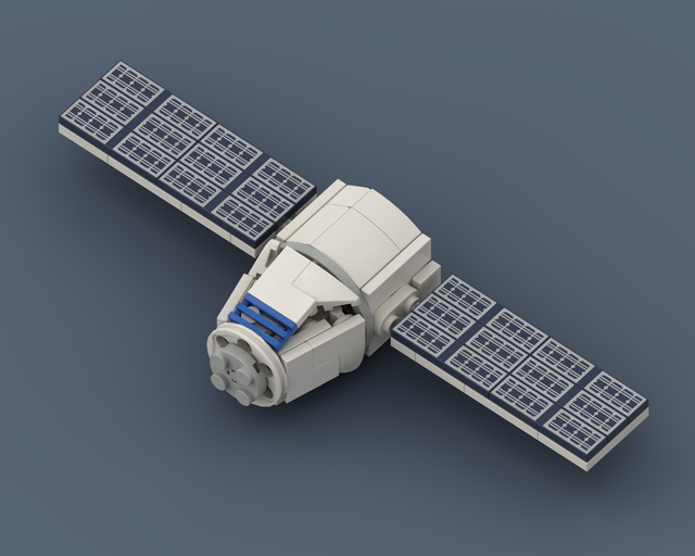 Dragon - LEGO rocket Spaceflight MOC built from 99 Bricks, in scale 1:110