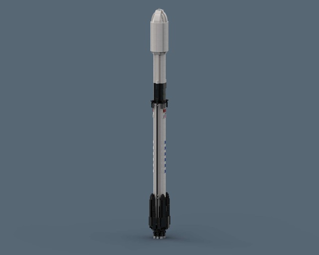 Falcon 9 Block 5 MOC with a scale of 110 Falcon 9 Block 5 - LEGO rocket Spaceflight MOC built from 903 Bricks, in scale 1:110