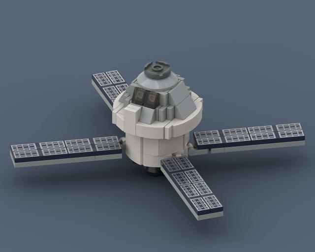 Orion - LEGO rocket Spaceflight MOC built from 141 Bricks, in scale 1:110