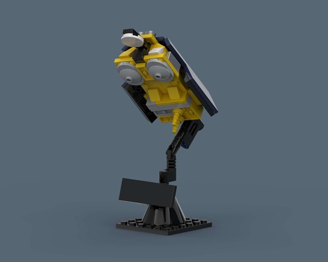 CRISTAL - LEGO spacecraft Spaceflight MOC built from 140 Bricks, in scale 1:56