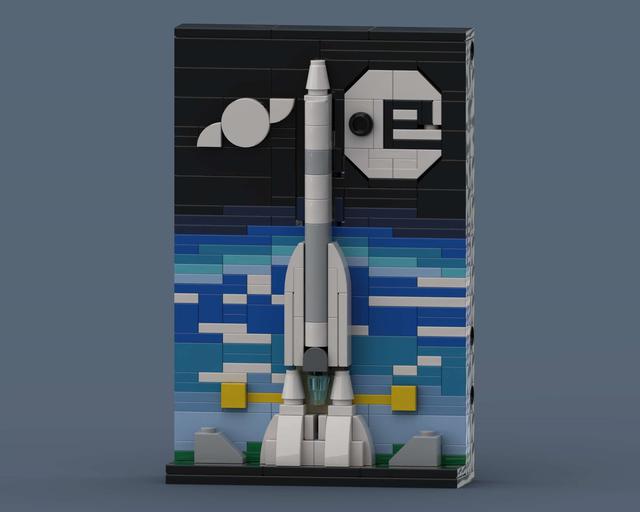 Tale of Ariane 6 FM1 - LEGO other Spaceflight MOC built from 299 Bricks, in scale 1:-