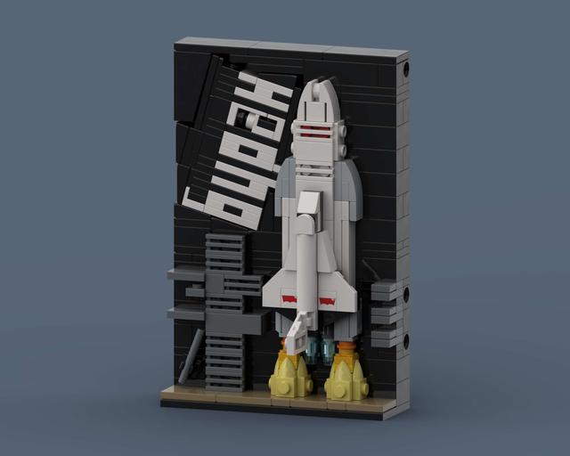 Tale of Energia Buran - LEGO other Spaceflight MOC built from 342 Bricks, in scale 1: